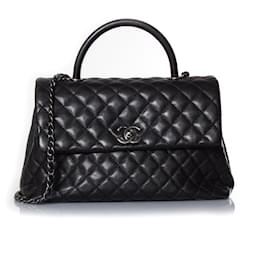 Autre Marque-Chanel, Coco Top Handle Bag-Black
