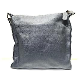 Fendi-Sac à bandoulière en cuir Selleria-Noir