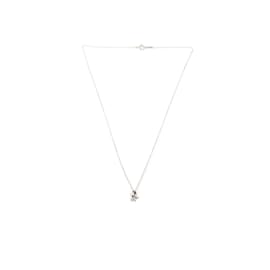 Tiffany & Co-Silver Olive Leaf Necklace-Silvery
