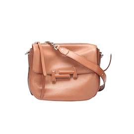Tod's-Double T Crossbody Bag-Brown