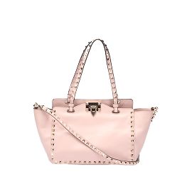 Valentino Borsa tote Rockstud in pelle Rosa