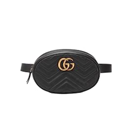 Gucci-GG Marmont Belt Bag 491294-Black