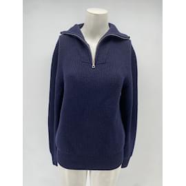 Autre Marque-OFFICINE GENERALE  Knitwear T.International S Wool-Navy blue