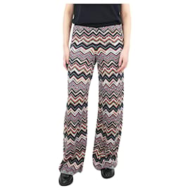 Missoni-Pantalon large multicolore en laine mélangée - taille IT 44-Multicolore