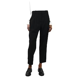Theory-Black pleated trousers - size US 2-Black