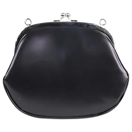 Comme Des Garcons-Black clasp cross-body purse-Black
