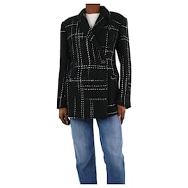 Anine Bing-Black double-breasted wool-blend jacket - size XS-Black