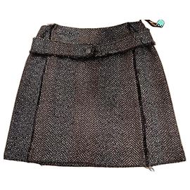 Chanel Chevron Wool Skirt Other