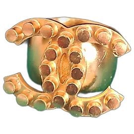 Bague large Logo Dots Chanel Dorée Bijouterie dorée