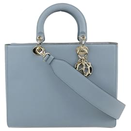Dior-Bolso satchel Lady Dior grande azul Dior-Azul,Azul claro