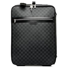 Louis Vuitton-Louis Vuitton Black Damier Graphite Pegase 55-Black