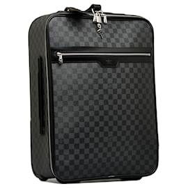 Louis Vuitton-Louis Vuitton Black Damier Graphite Pegase 55-Black