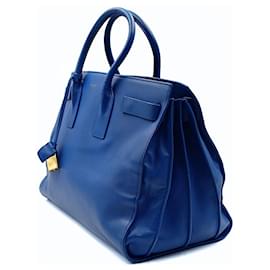 Saint Laurent-Saint Laurent Sac de Jour GM handbag in light blue leather-Light blue