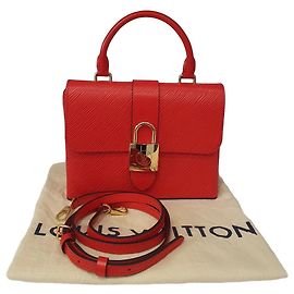 Louis Vuitton Locky BB Red Epi Leather Handbag Red