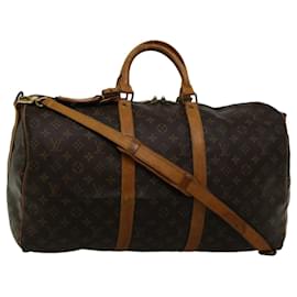 Louis Vuitton-Louis Vuitton Monogram Keepall Bandouliere 50 Boston Bag M.41416 LV Auth 57524-Monogramm