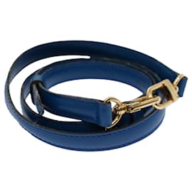Louis Vuitton-LOUIS VUITTON Epi Adjustable Shoulder Strap 37""-44.1"" Blue LV Auth 57167-Blue