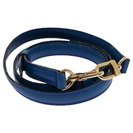 Louis Vuitton-LOUIS VUITTON Epi Adjustable Shoulder Strap 37""-44.1"" Blue LV Auth 57167-Blue