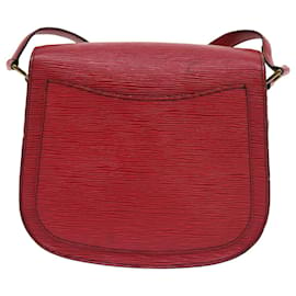 Louis Vuitton-LOUIS VUITTON Epi Saint Cloud GM bolsa de ombro vermelho M52197 LV Auth ar10537b-Vermelho