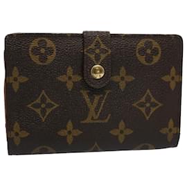 Louis Vuitton-LOUIS VUITTON Monogram Porte Monnaie Billets Viennois Wallet M61663 base de autenticación9312-Monograma