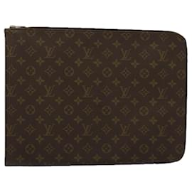 Louis Vuitton-LOUIS VUITTON Monogram Poche Document Briefcase M53400 LV Auth ar10541b-Monogram