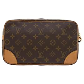Louis Vuitton-LOUIS VUITTON Monogram Marly Dragonne GM Clutch Bag M51825 Auth LV 57611-Monogramme