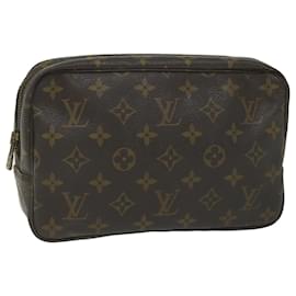 Louis Vuitton-Toilette Louis Vuitton Monogram Trousse 23 Bolso de mano M47524 Autenticación LV5131-Monograma