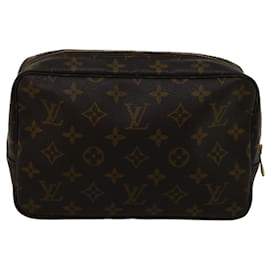 Louis Vuitton-Toilette Louis Vuitton Monogram Trousse 23 Bolso de mano M47524 LV Auth 57430-Monograma