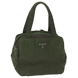 Prada-PRADA Hand Bag Nylon Khaki Auth fm2850-Khaki
