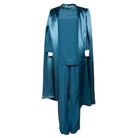 Autre Marque-Jan Taminiau, 3 traje de pieza en color petróleo-Azul