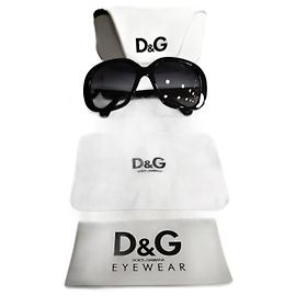 Gafas oversize D&G negras de plástico Negro