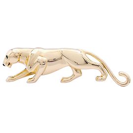 Spilla Cartier, "Samantha", giallo oro, smeraldo e onice. Altro