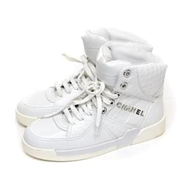 Chanel-Zapatillas Chanel 38,5-Blanco