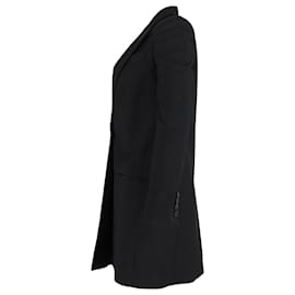 Givenchy-Abrigo tipo blazer largo de Givenchy en poliéster negro-Negro