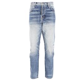 Tom Ford-Jeans Tom Ford Straight-Leg em algodão azul-Azul