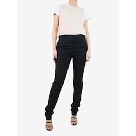 Saint Laurent-Pantalón sastre negro - talla UK 10-Negro