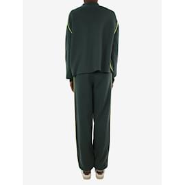 Tory Burch-Dark green jumper and knit trouser set - size XS-Green