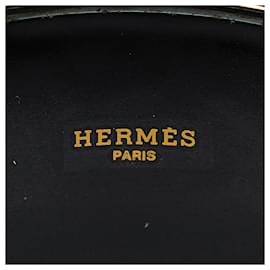 Hermès-Hermes Gray Carioca Strips Extra Wide Bangle-Grey