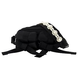 Borsa a tracolla con fiocco - Simone Rocha - Nylon - Nera Nero