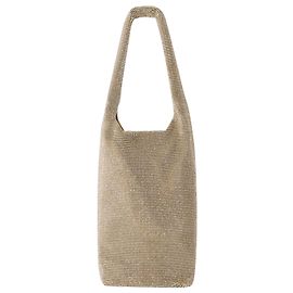 Donna Karan Crystal Mesh Wine Cooler Shoulder Bag - Kara - Mesh - Beige Brown Beige