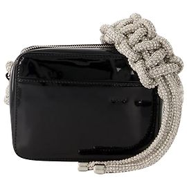Donna Karan Crossbody Crystal Cobra - Kara - Couro - Preto Preto
