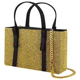 Donna Karan-Bow Midi Shopper Bag - Kara - Mesh - Gold-Golden,Metallic