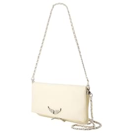 Zadig & Voltaire-Rock Swing Your Wings Crossbody - Zadig & Voltaire - Leather - Beige-Beige