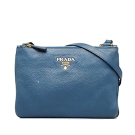 Prada-Leder Umhängetasche-Blau