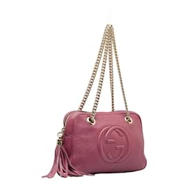 Gucci-Sac porté épaule zippé à chaîne Soho 308983-Violet