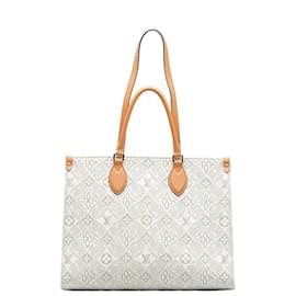 Louis Vuitton-Louis Vuitton Monogram Since 1854 OntheGo MM  Canvas Tote Bag M59614 in Good condition-White