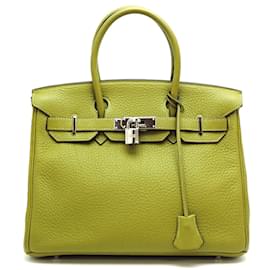 Hermès-Clemence Birkin 30-Green
