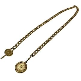Chanel-CC-Münzkettengürtel-Golden