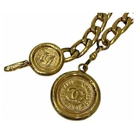 Chanel-CC Coin Chain Belt-Golden