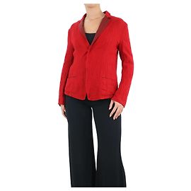 Y'S Red lightweight wool jacket - size UK 10 Red