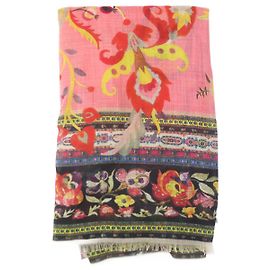 Etro Sciarpa stampata in cashmere multicolor Multicolore